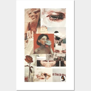 Brick Red Mood Board Posters and Art